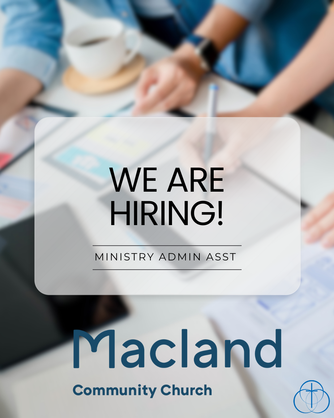 black and white classic job vacancy instagram post