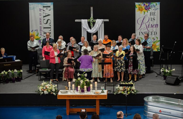 church choir singing