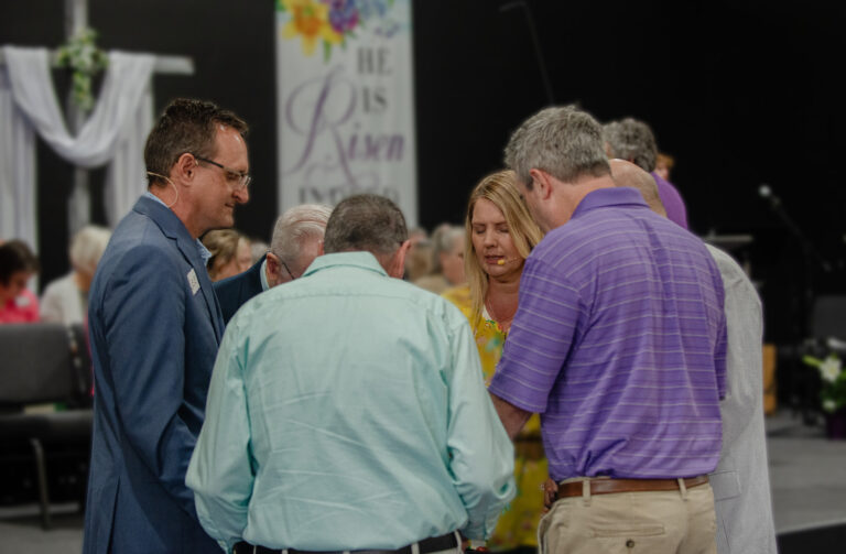 praying before service