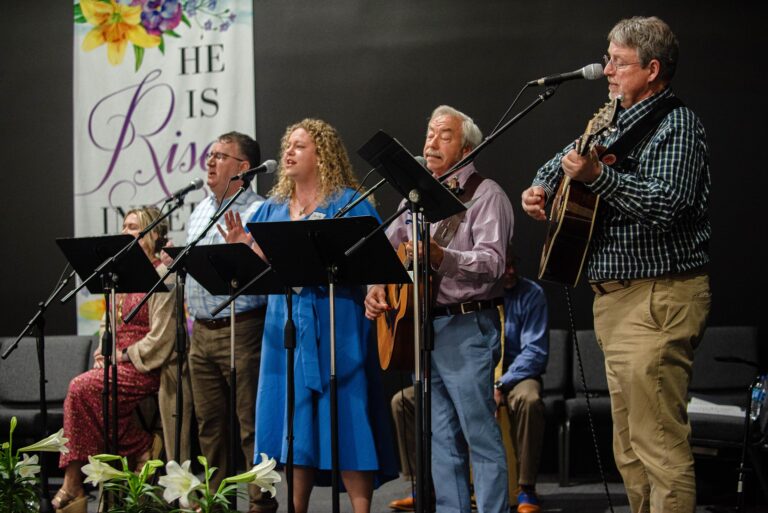 worship band playing